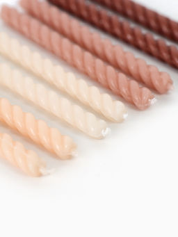 Цена за 2 шт. Свечи для торта «Бежевая палитра», 8 шт.