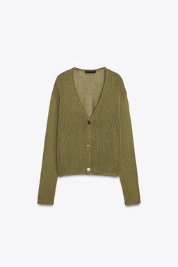 100% COTTON KNIT CARDIGAN - Zara фото 6