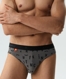 ATLANTIC 3MP-161 Трусы спорт Fashion - набор 3 шт. темно-зеленый + черный + графитовый  фото 4