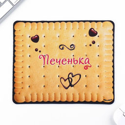 Коврик для компьютерной мыши «Печенька», 22×18 см