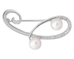 Брошь, жемчуг, FYN-0034
