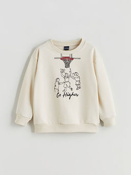 Bisiklet Yaka Erkek ?ocuk Sweatshirt