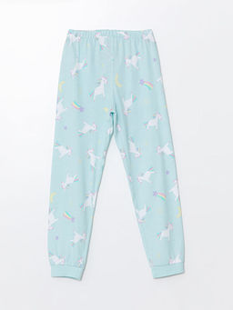 Beli Lastikli Bask?l? K?z ?ocuk Pijama Alt