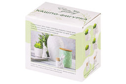 Кашпо-фигурка 11*7,5*10 см Зайчик с цветком - Elan gallery фото 7