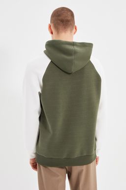 TRENDYOL MAN Haki Regular/Normal Kesim Slogan Bask?l? Ici Polar/S?cak Tutan Sweatshirt TMNAW22SW0042 - Trendyolmilla фото 5