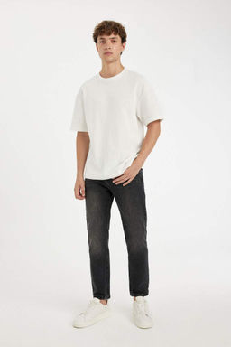 Узкие джинсовые брюки узкого кроя в стиле 90-х с высокой талией - Defacto фото 3