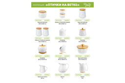 Банка д/хранения 250 мл 9,3*9,3*7 см Птички на ветке + дер. крышка-подставка с сил. упл. - Elan gallery фото 9