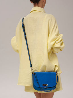 Сумка замшевая Azaro 30741 син.гуашь/сапфир