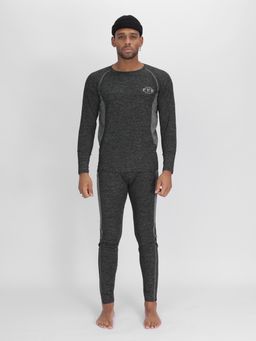 Комплект мужского термобелья без начеса темно-серого цвета 2211TC - FUYOUKAI фото 2