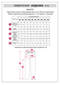 D54.076 Джинсы женские черный