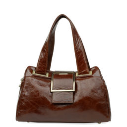 Y1917-BL brown, Женская кожаная сумка, Barcelo Biagi