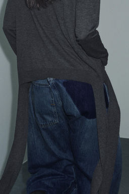 KNIT JUMPER WITH SIDE STRAPS - Zara фото 5