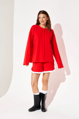 костюм женский 2-х предметный (джемпер + шорты) - Elletto фото 2