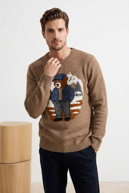 Vizon Regular Bisiklet Yaka Animal Ay?c?k Kazak TMNAW26KZ00007