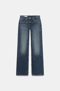 TRF WIDE-LEG LOW-RISE JEANS - Zara фото 37