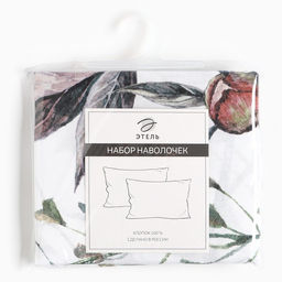 Комплект наволочек Этель Пионы, 50х70 см - 2 шт, 100% хлопок, поплин 125 г/м2  фото 3