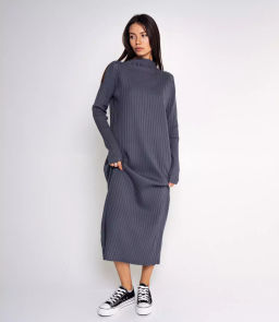 Платье #КТ2943, серый - Dommod фото 4