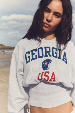 TEXTURED ZIP-UP SWEATSHIRT - Zara фото 5