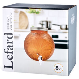 ДИСПЕНСЕР ДЛЯ НАПИТКОВ ORANGE, 25,5*21,5*25,5 СМ, 8 Л