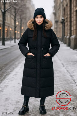 Куртка зимняя женская длинная