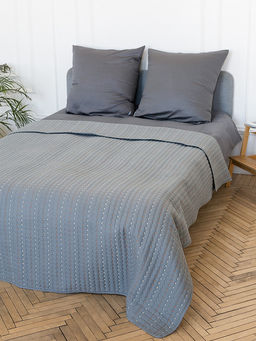 Покрывало 200x220 серый