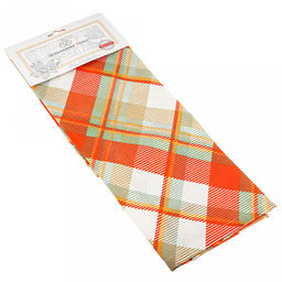 Полотенце кухонное 50х70см "Ботаника" клетка, рогожка 186г/м2, хлопок 100%, на картоне, "Домашняя мода" (Россия)