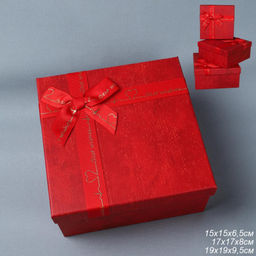 Коробка подарочная 3 штуки / 3403-1009 /уп 36/ - Галеонтрейд фото 5