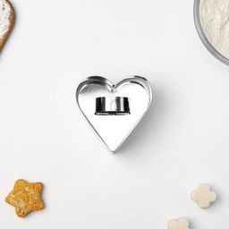 Форма для выкладки Доляна «Сердце», 8×8×4 см, с прессом, толщина 4 мм