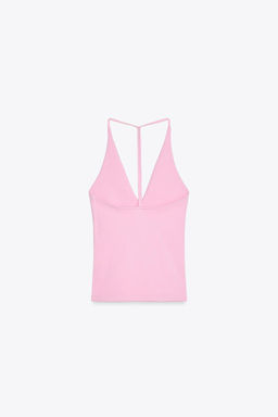 HALTER TOP WITH STRAP DETAIL - Zara фото 6