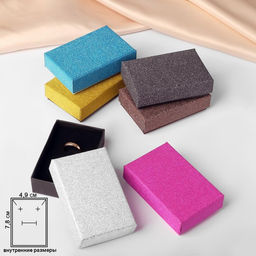 Цена за 2 шт. Коробочка подарочная под набор «Монпансье», 5×8 см, (полезная часть 4.9×7.8 см,), МИКС