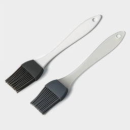 Цена за 4 шт. Кисть Доляна «Фобос», силикон, 16.5×2.9 см, серая