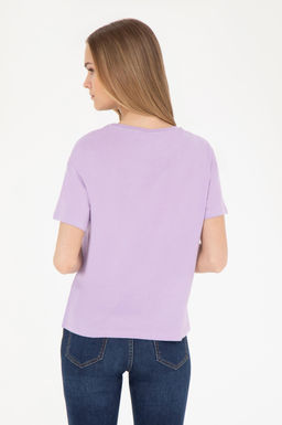 Женская сиреневая футболка - U.s. polo assn фото 12