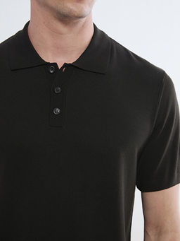 Polo Yaka Erkek Triko Kazak