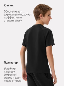 Футболка JOGEL ESSENTIAL CVC Tee, черный  фото 13