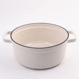 40632 Кастрюля чугун 3,6 л эмаль/покрытие белая MB (х2) - Mayer&boch фото 2