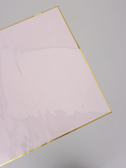 Цена за 20 шт. Пленка для цветов, «Кайма с тиснением», розовая, 57×57 см