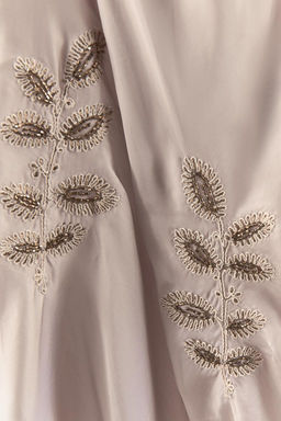 BEADED SLIP DRESS WITH EMBROIDERY - Zara фото 7