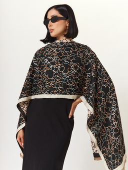 в составе ШЕРСТЬ и КАШЕМИР Большой, мягкий, теплый двусторонний палантин - Tantino фото 6