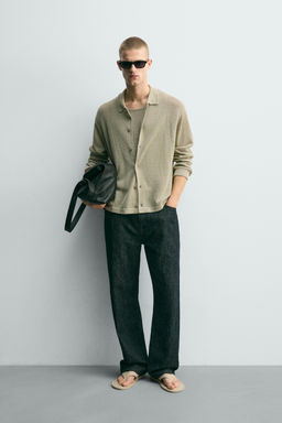 CAMISA PUNTO REGULAR FIT / Verde claro