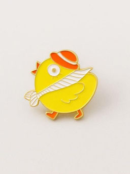 Значок металлический iLikeGift "Cute chicken"