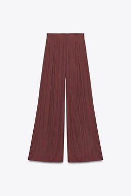 WIDE-LEG DARTED TROUSERS - Zara фото 12