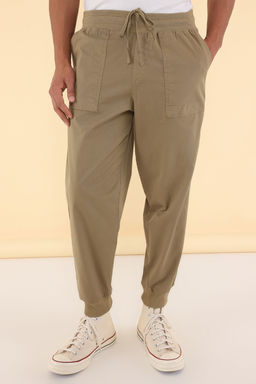 TRENDYOL MAN Haki Unisex Gabardin Kumas Rahat Jogger Pamuklu Pantolon TMNSS25PL00023 - Trendyolmilla фото 4