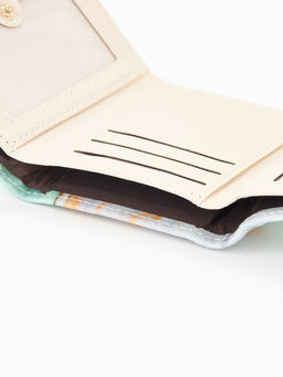 Кошелёк женский на кнопке, 10?1.5?8 см, с принтом, розовый