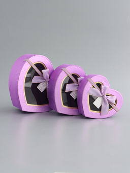 Набор подарочных коробок 3 в 1 сердца, 22?20?9; 18.5?17?7.5; 1 6?14?6 см