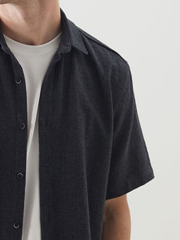 Regular Fit K?sa Kollu Arm?rl? Erkek G?mlek