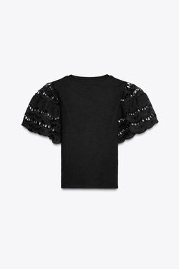 TANK TOP WITH SLEEVE EMBROIDERY - Zara фото 15