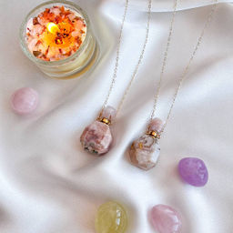 Кулон "Флакон" из цветочного Агата