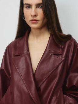 Куртка-бомбер из искусственной кожи с отложным воротником ZR2604102201-76 / Zarina  фото 8