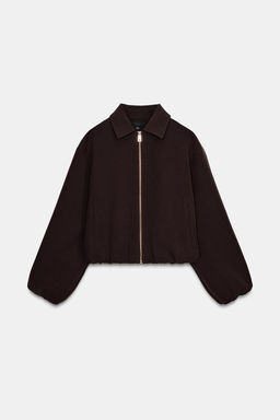CHAQUETA GLOBO CREMALLERA / Marr?n - Zara фото 7