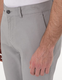 Gri Slim Fit Kanvas Pantolon - Pierre cardin фото 5
